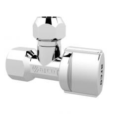 Robinet équerre court Arco PN16 F-Compression Manette Nova ABS chromée - A-80
