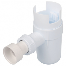 Siphon groupe de sécurité - NICOLL - Plastique blanc - Pose facile Nicoll